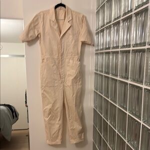 Alex Mill Cream Utility Jumpsuit